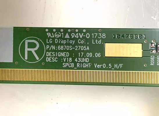 CU de l'écran LC430DGJ-SLA1 12V de pouce TV de l'atterrisseur 43 diplômée pour des moniteurs